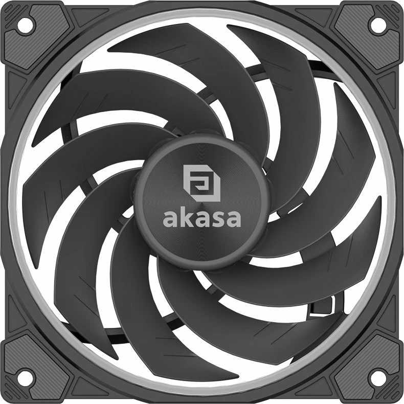 Ventilator PC Akasa SOHO AR12 Reverse Blade AK-FN123 120mm ARGB 4-pin PWM i zi 1 copë