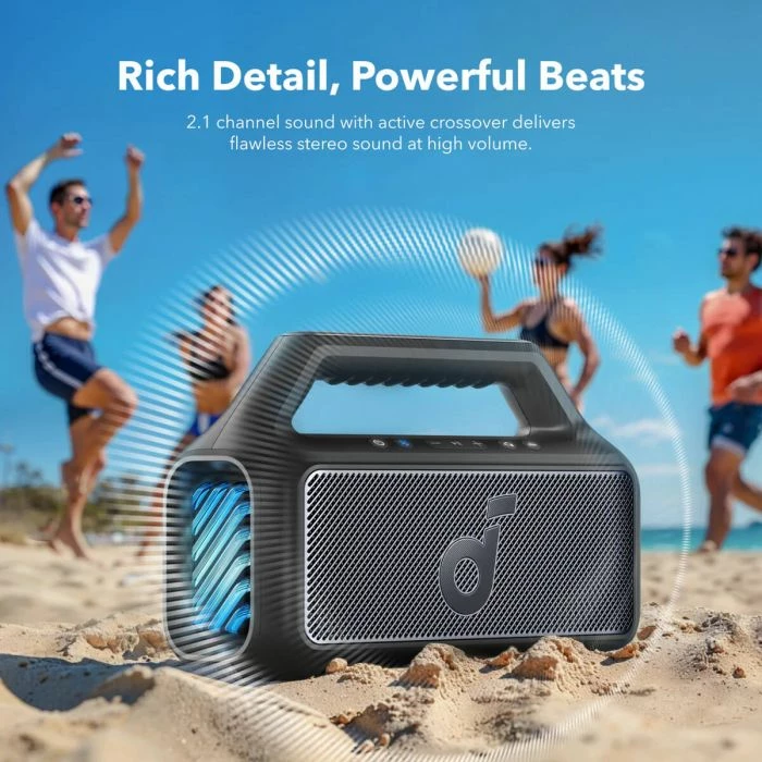 Altoparlant Bluetooth portativ Anker Soundcore BOOM 2 80W 24h IPX7 Bluetooth 5.3, i zi 5