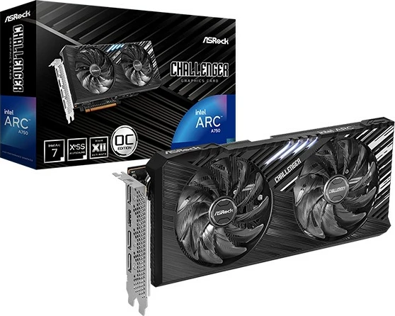 Kartelë grafike ASRock Arc A750 CL SE 8GB, GDDR6, PCI Express x16, e zezë