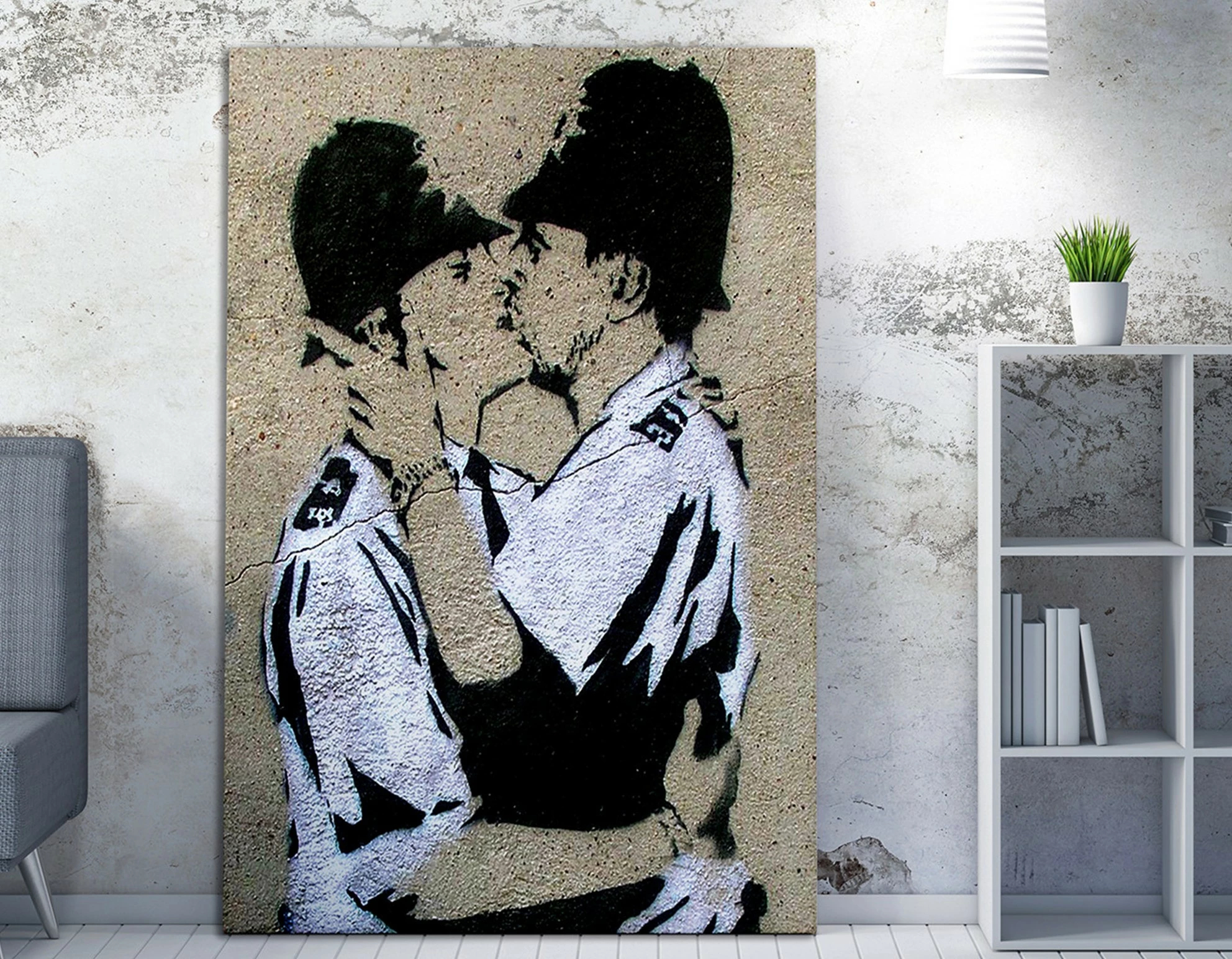 Pikturë dekorative në kanavacë Wallity, WY16, shumëngjyrëshe, 70x100cm