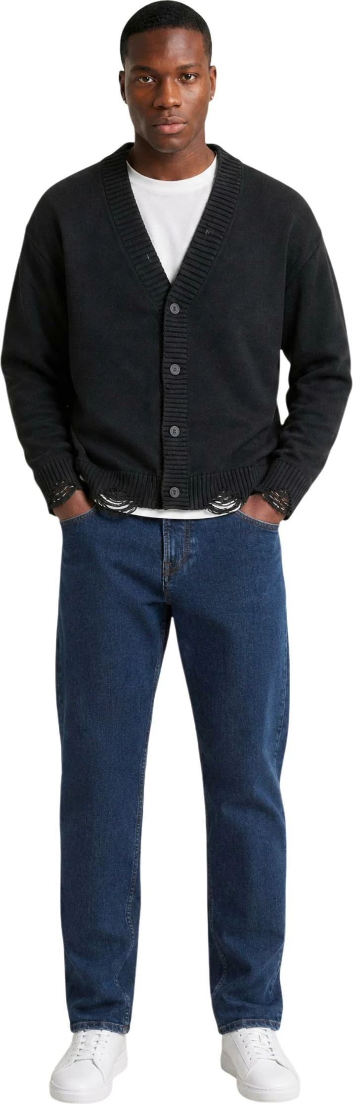 Xhemper kardigan për meshkuj Only & Sons Onstune Ds Crop 22039814, i zi [Madhësia: XL]