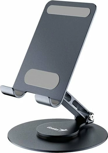 Mbajtëse telefoni dhe tableti Genius G-Stand M100, e zezë, alumin / silikon