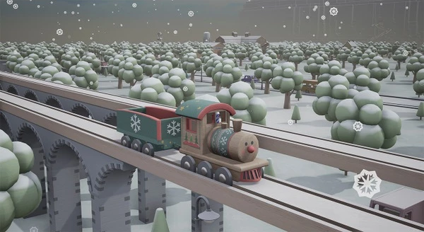 Lojë Nintendo Switch MAXX TECH Tracks Winter Wonderland Bundle (CIAB), bundle me tren druri + kod DLC
