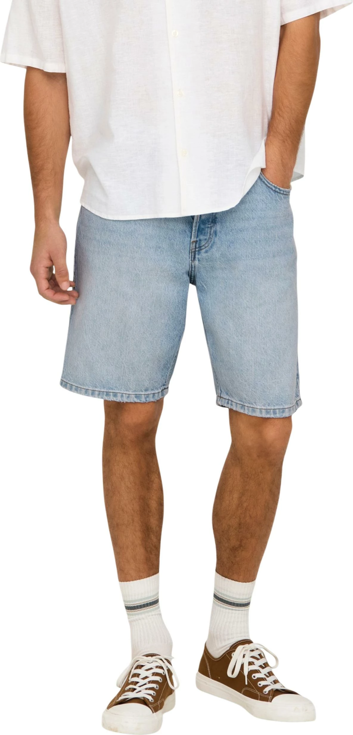 Shorce për meshkuj Only & Sons Onsedge LB 2041 Tai Dnm Noos, kaltër e çelët denim