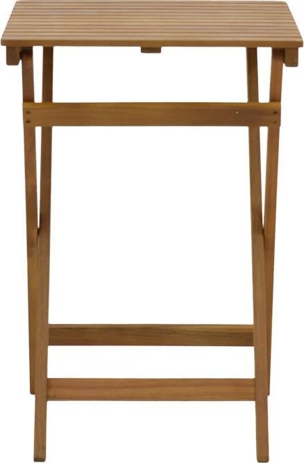 Tavolinë e palosshme Lazio dru akacie natyrale 50x50x70cm