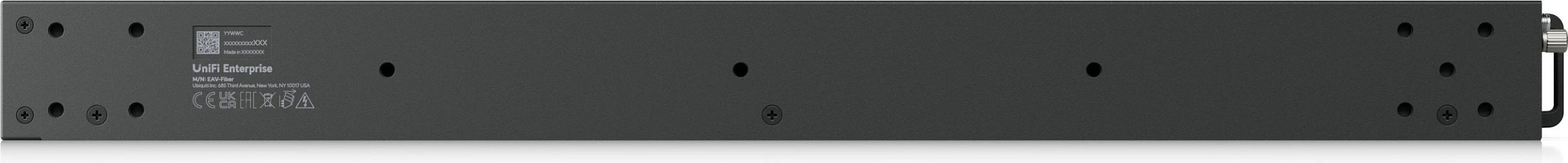 Switch Ubiquiti UniFi EAV-Fiber, Layer 3, 22 porta (20x SFP+ + 2x QSFP28), 19" rack, ngjyrë e zezë
