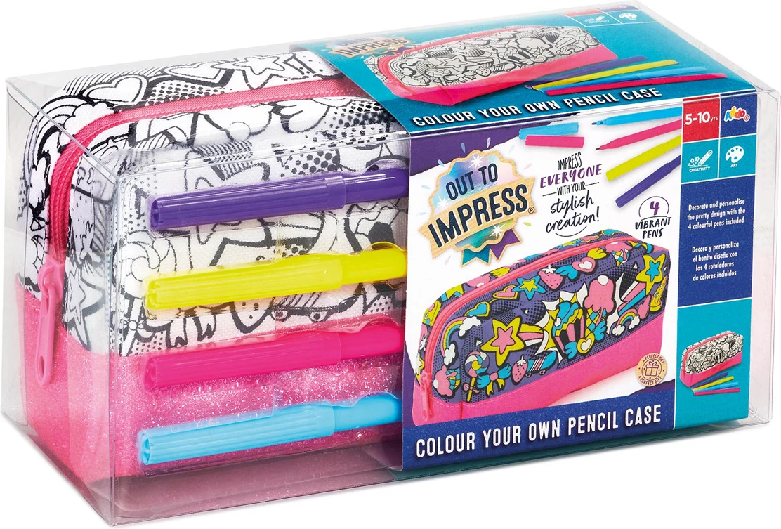 Out to Impress Colour Your Own Pencil Case Craft Set