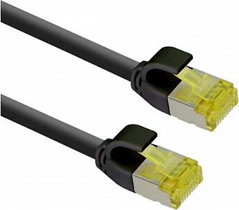 Kabllo rrjeti Helos 333099, Cat6a, 7.5 m, S/FTP, RJ-45, e zezë