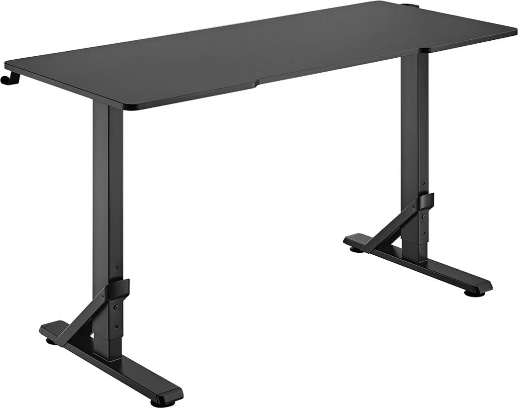 Tavolinë gaming UVI Breacher RGB 136 x 60 cm, lartësi e rregullueshme 71/76/81 cm, e zezë