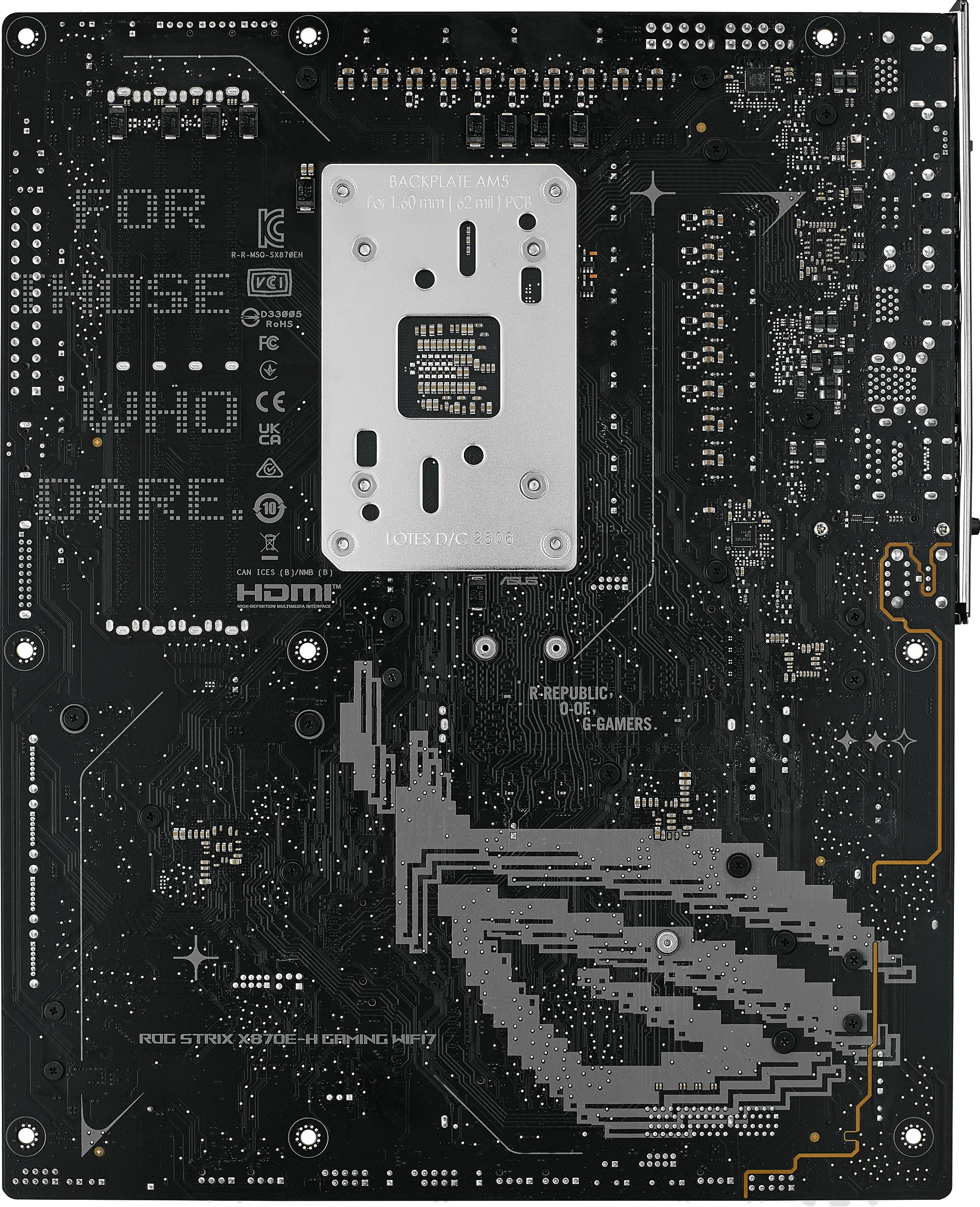 Pllakë amë ASUS ROG STRIX X870E-H GAMING WIFI7, Socket AM5, ATX, DDR5 deri 256GB, e zezë