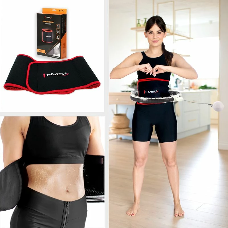 Hula hop HMS HHM16 me magnet dhe peshë, i bardhë me numërues