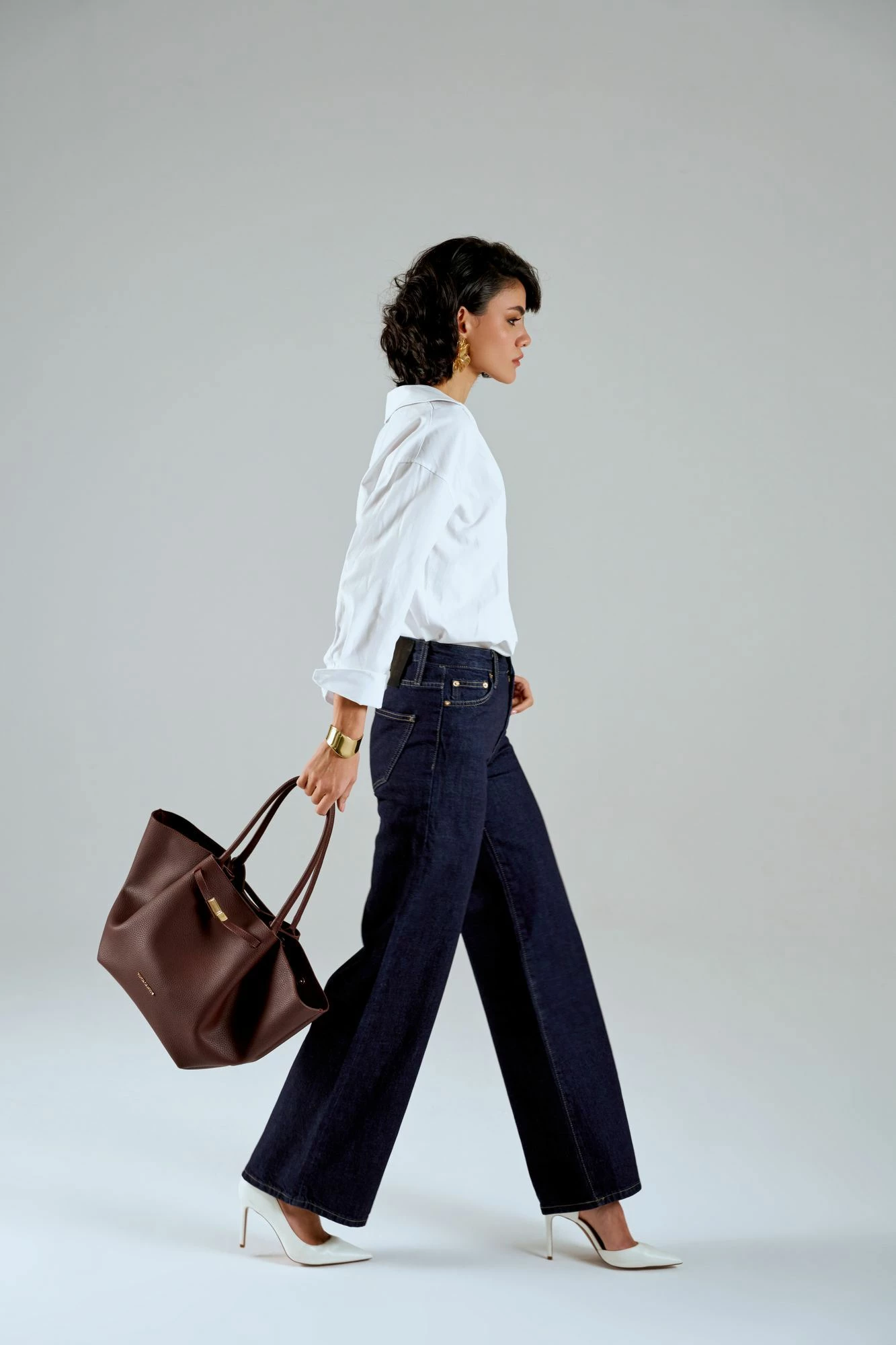 Çantë tote Vince Camuto, Prato, ngjyrë burgundy