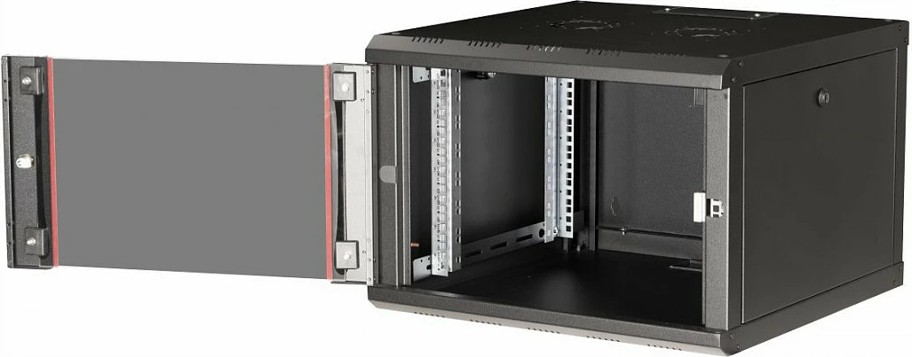 Kabinet rrjeti 19" Equip PM, 7U, 600x600mm, derë xhami, i zi