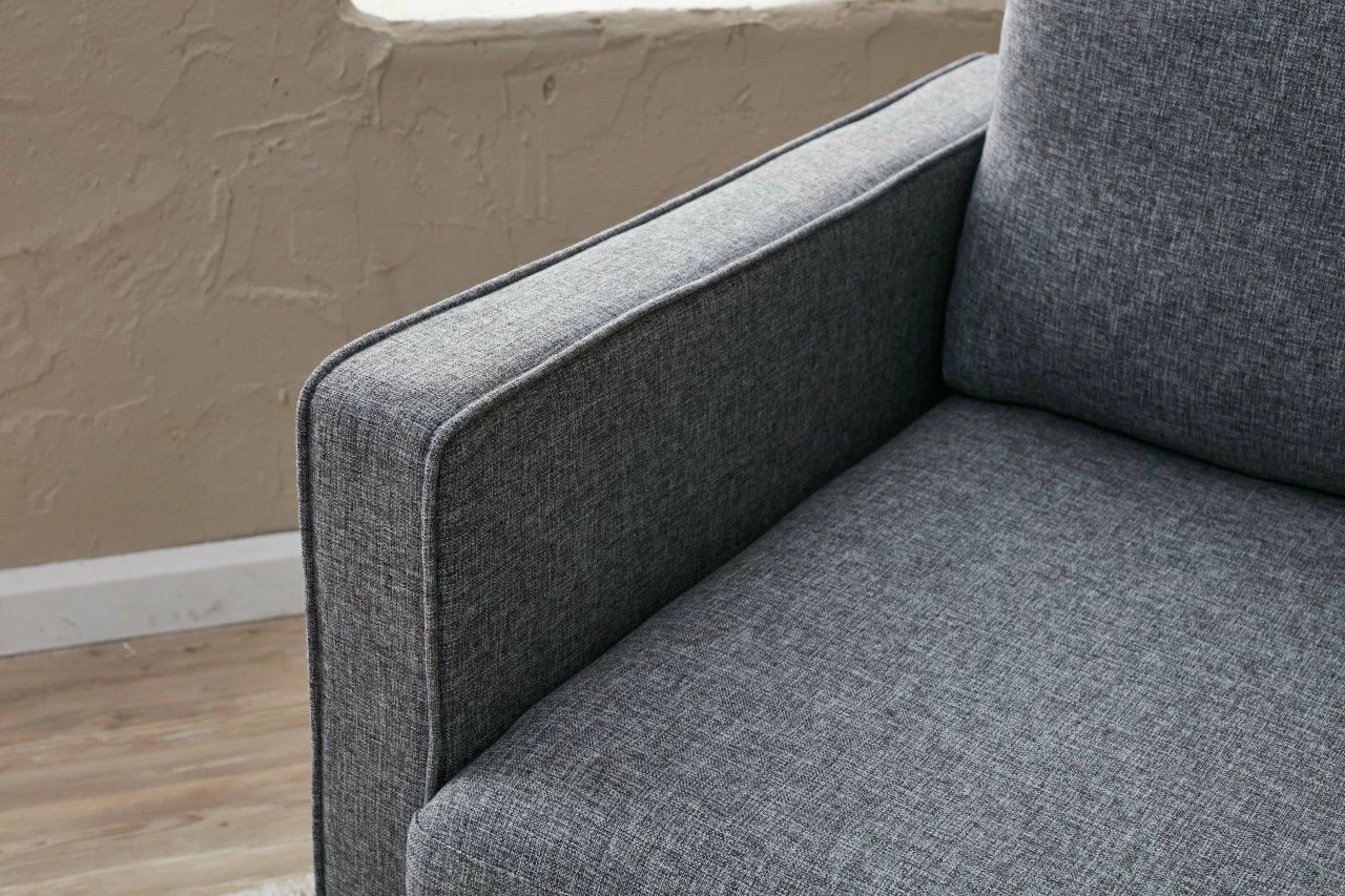 Divan-krevat treshe, ngjyrë gri, Atelier del Sofa, Eva