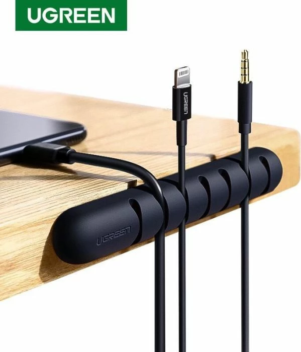 Organizator kabllosh UGREEN 50320, 7 slota, deri 5 mm, i zi, 1 copë