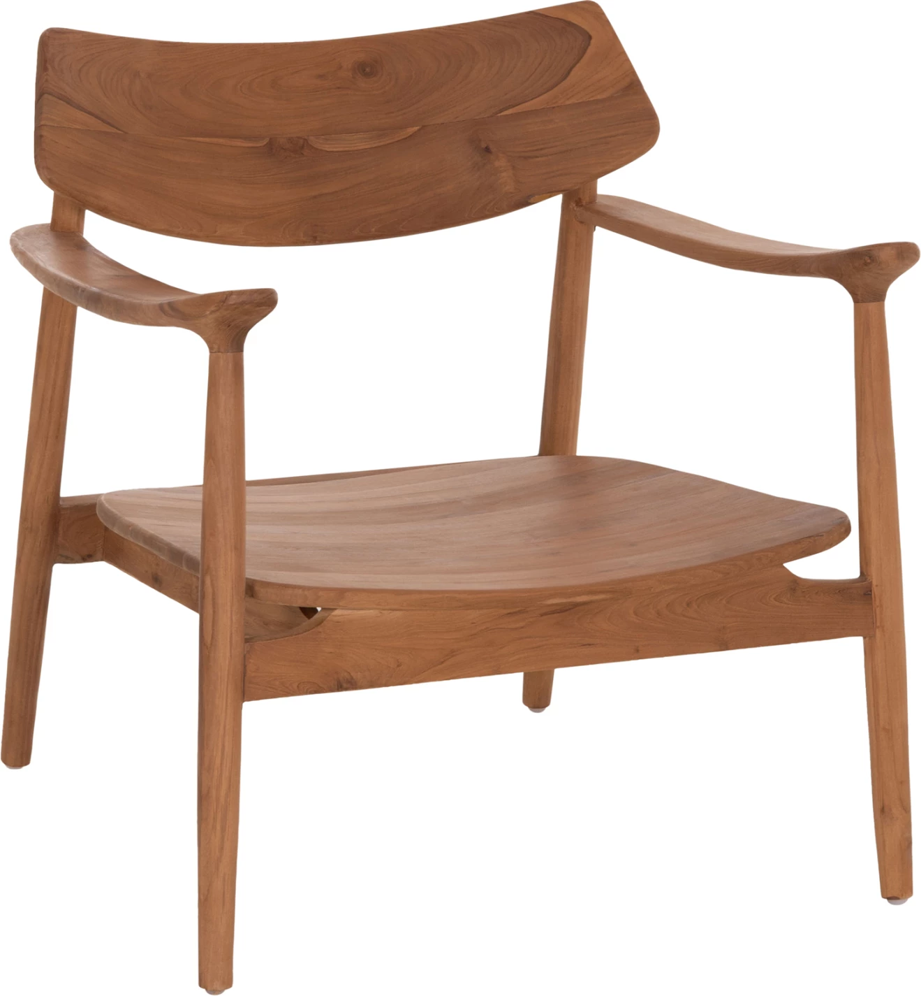 Karrige lounge Ranger, dru tik natyral, FH18255.01, 70x73x73cm