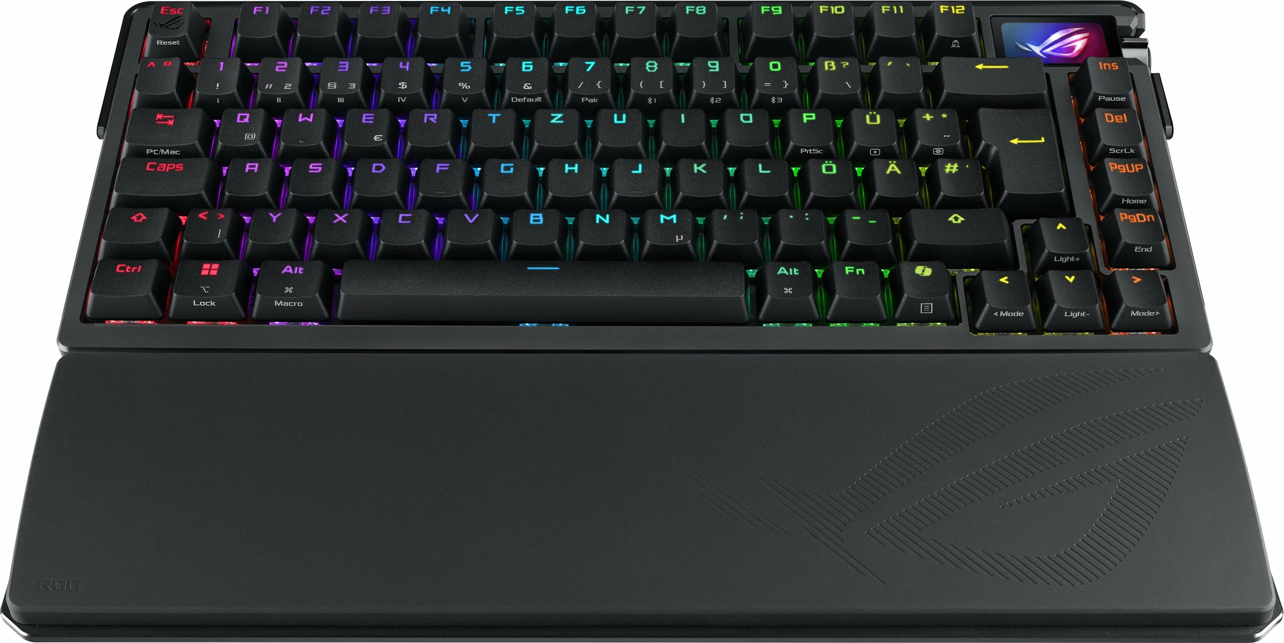 Tastierë mekanike ASUS ROG Azoth Extreme, 75%, RGB, OLED, Wired & Wireless, QWERTZ, e zezë