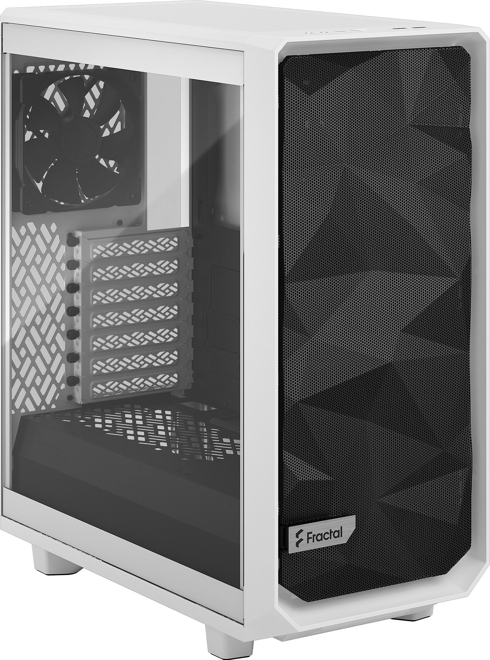 Kasë Fractal Design Meshify 2 Compact, Tempered Glass, e bardhë/zezë