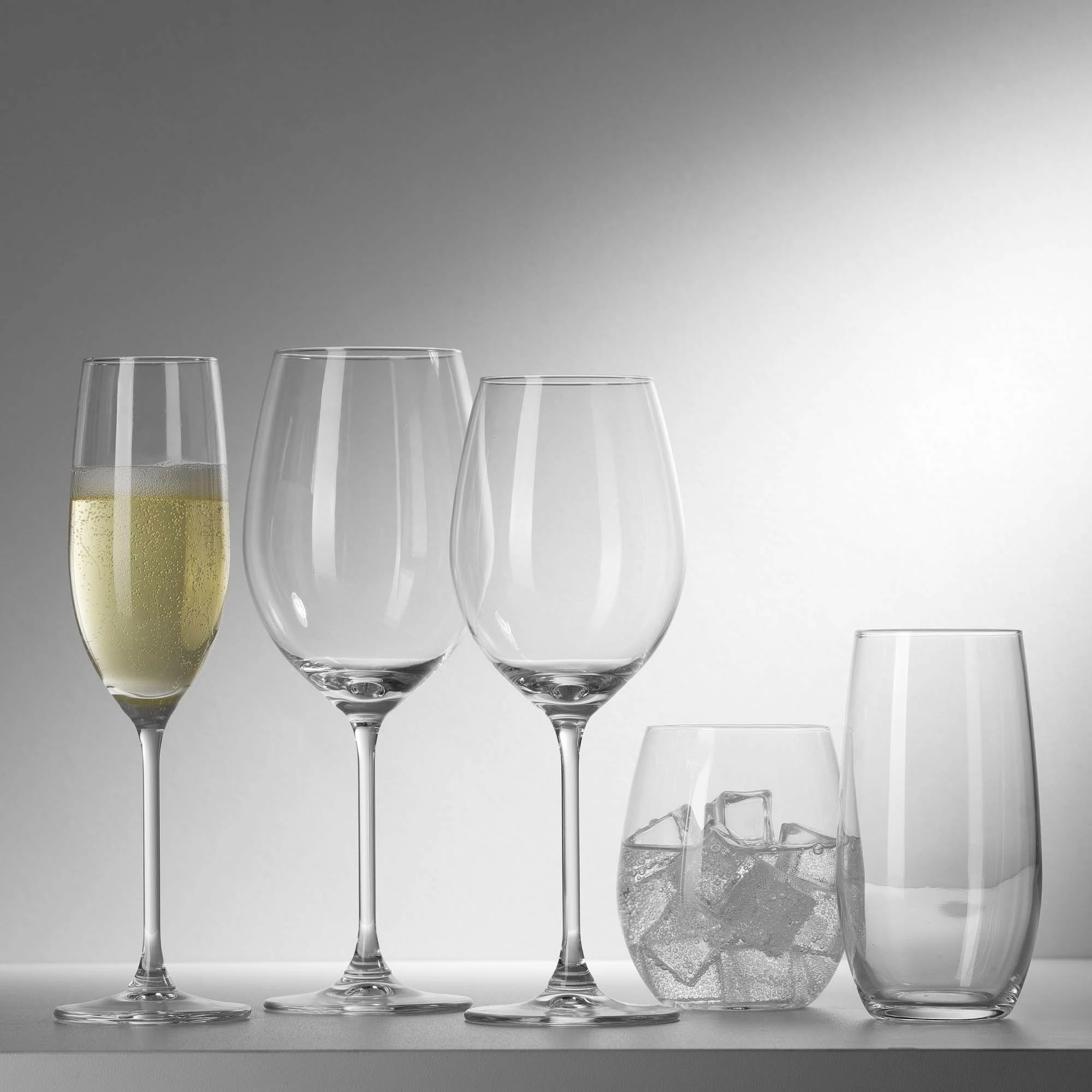 Gotë vere Fine Dine Cantare 410 ml, transparente, set 6 copë