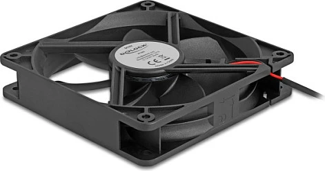 Ventilator kasë DeLOCK 67292, 120 mm, 5 V, 2000 RPM, 2-pin, i zi