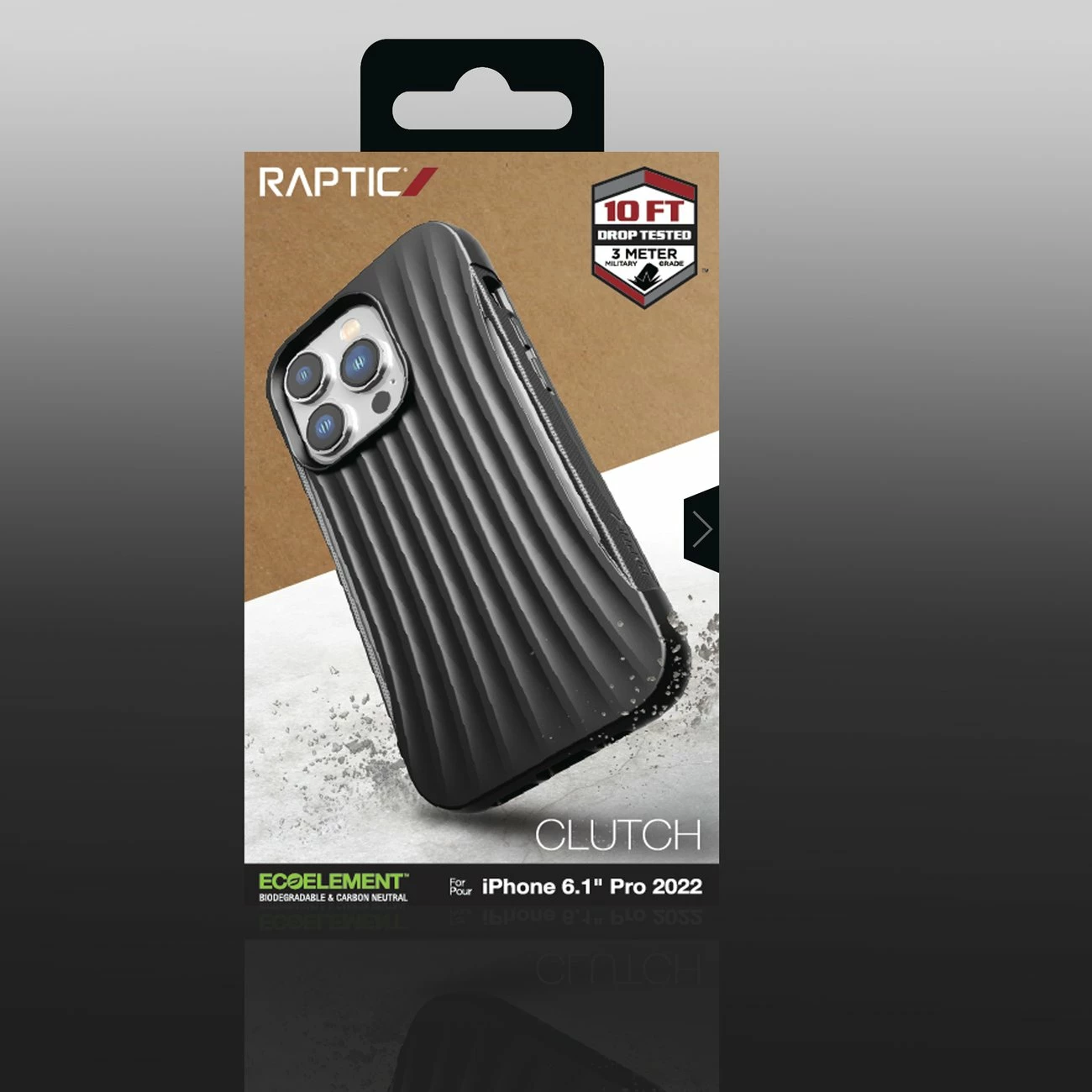 Mbështjellës Raptic X-Doria Clutch për iPhone 14 Pro, i zi