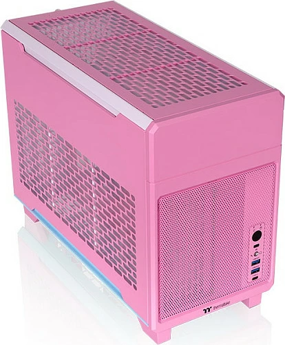 Kasë Thermaltake TR100 Bubble Pink, Mini Tower Mini-ITX, SFX/SFX-L, USB-C, Rozë