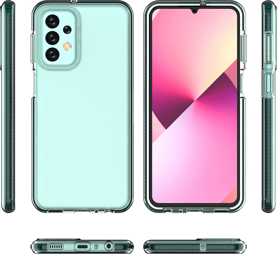 Mbështjellës Hurtel Spring Case për Samsung Galaxy A23, TPU, kaltër e hapur