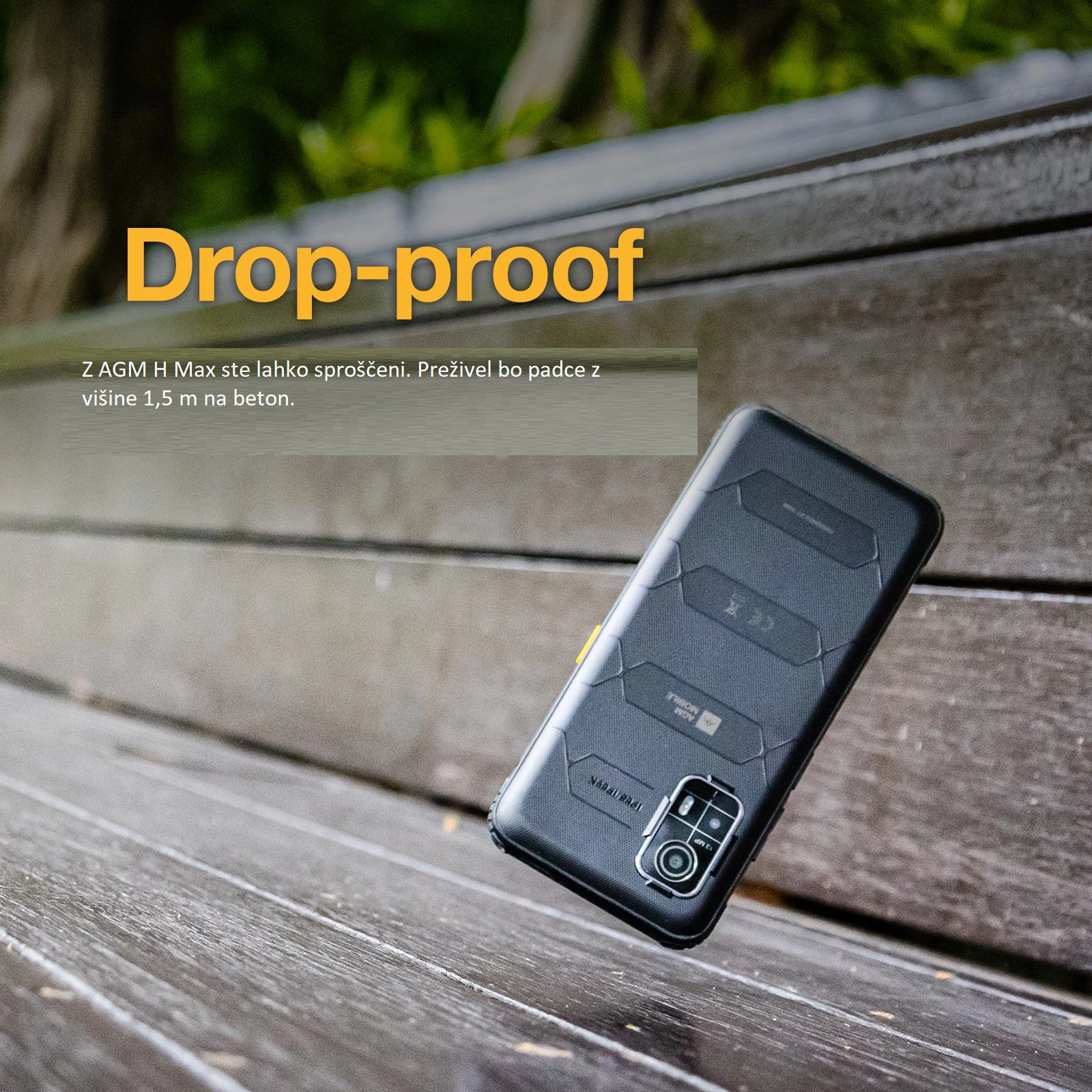 Celular AGM H Max 4GB/128GB, bateri 10,000 mAh, Android 14, ekran 6.56\" 90Hz, i zi