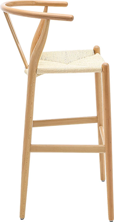 Karrige për bar Sandra, dru, litar natyral