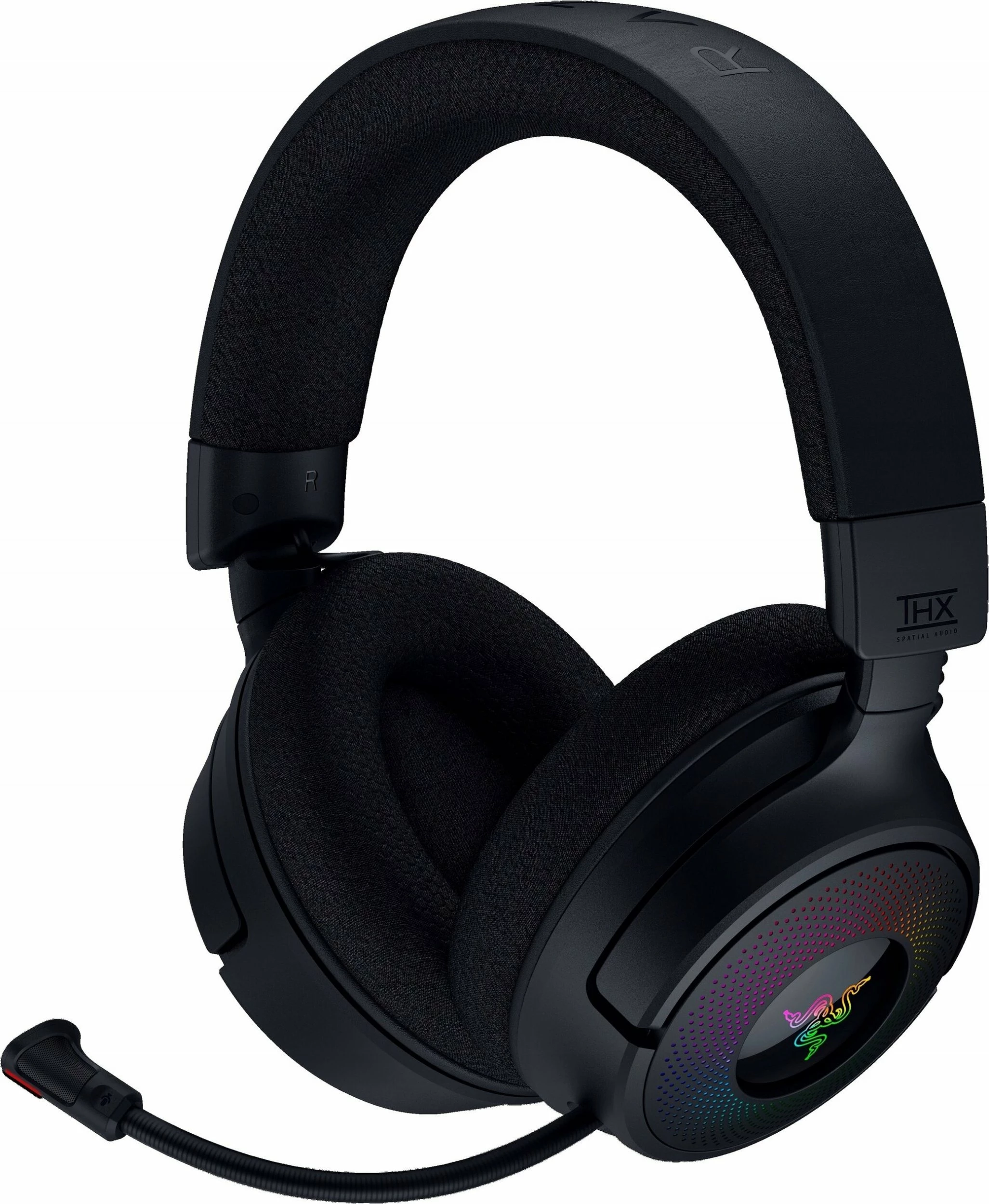 Kufje gaming Razer Kraken V4 (RZ04-05170100-R3M1), wireless, USB/USB-C, Bluetooth, THX Spatial Audio, RGB, të zeza