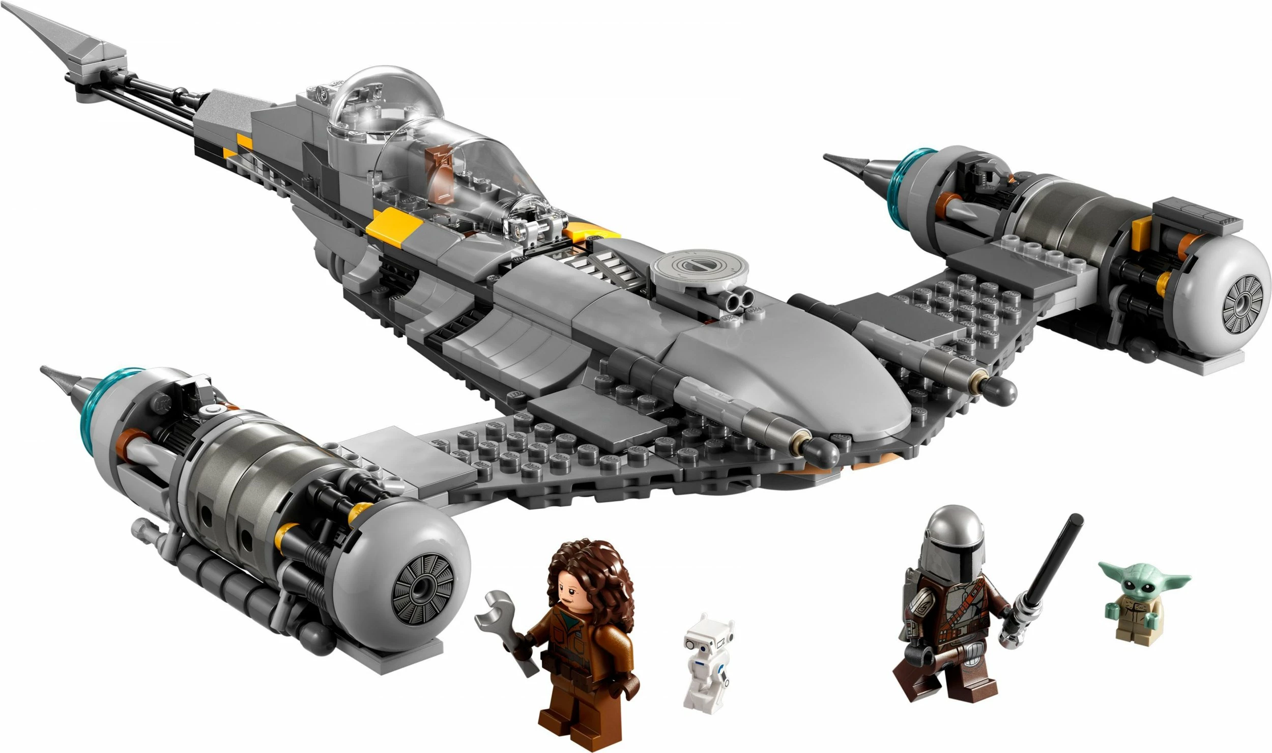 Set LEGO Star Wars 75325 The Mandalorian’s N-1 Starfighter, 412 pjesë, gri