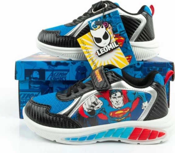 Atlete për djem Leomil Superman LED [Madhësia: 28]
