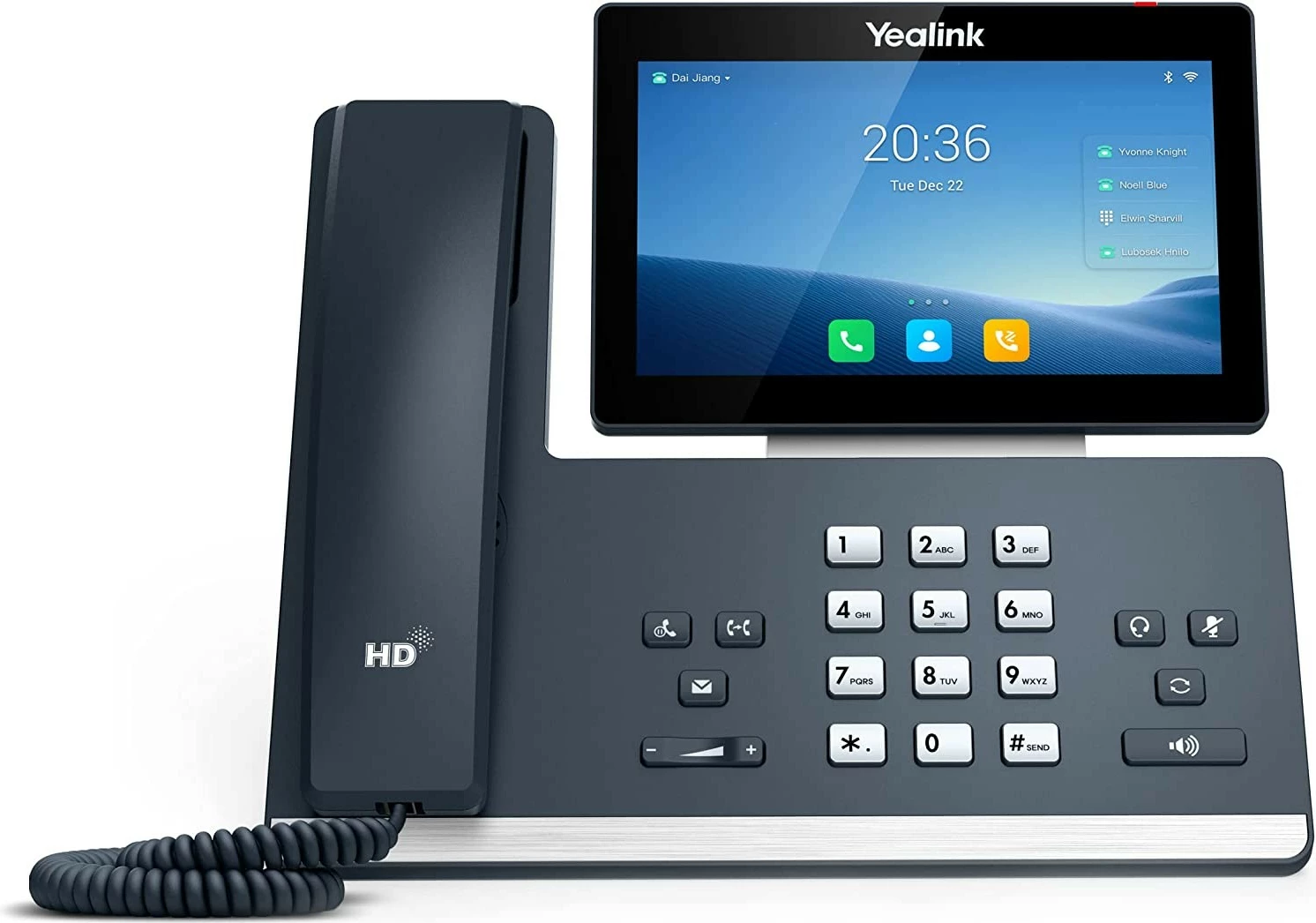 Telefon IP Yealink SIP-T58W Pro, ekran i madh, ngjyrë e zezë