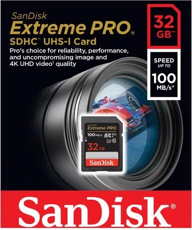 kartelë memorie SDHC SanDisk Extreme PRO SDSDXXO-032G-GN4IN 32GB UHS-I U3/V30