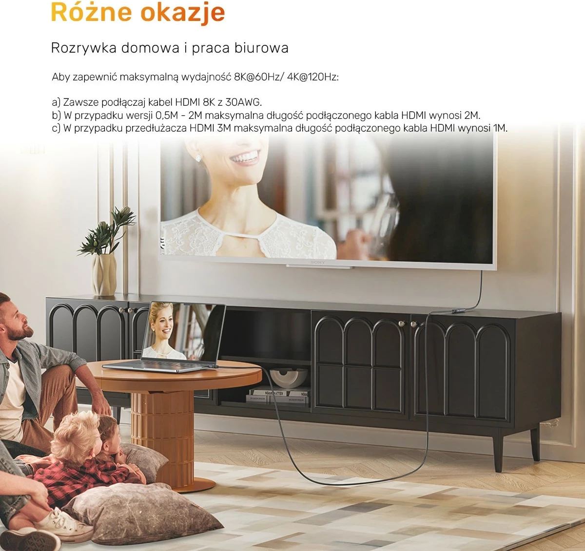 Kabllo zgjatëse HDMI Unitek, 2.1, 8K, 2m, argjendtë-zi