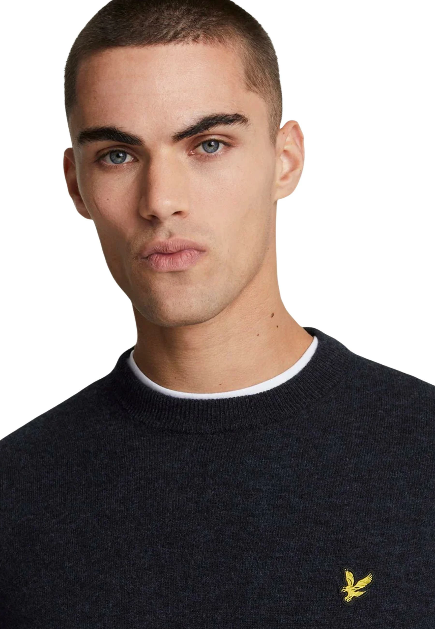 Xhemper për meshkuj Lyle & Scott KN2114VC, i zi [Madhësia: M]