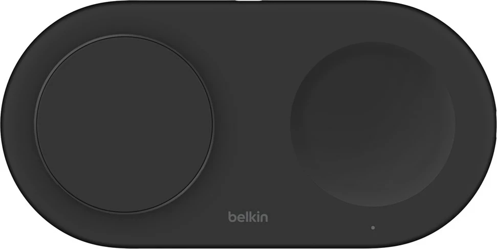 Mbushës wireless 2-në-1 Belkin WIZ021VFBK, Qi2, 15 W, i zi