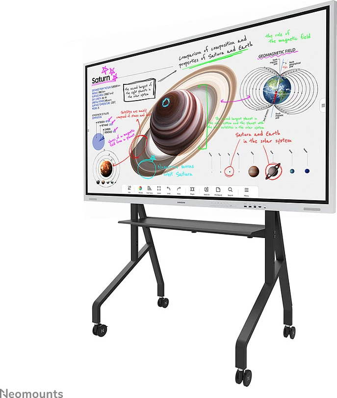 Karrocë multimedia Neomounts FL50-525BL1, Newstar, për ekrane të sheshta deri në 86", e zezë