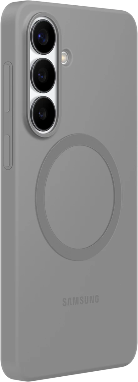 Mbështjellës silikoni magnetik Samsung Silicone Magnet Case për Samsung Galaxy S26+, kompatibil me MagSafe, gri, në kuti
