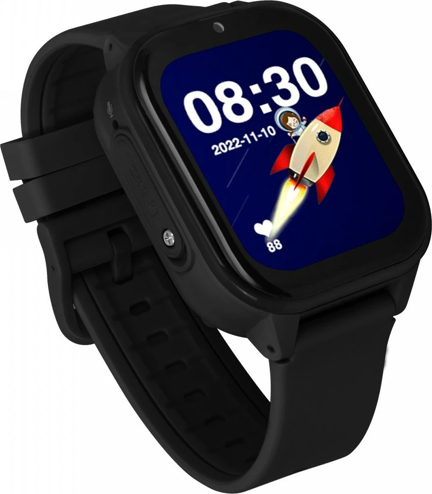 Smartwatch për fëmijë Garett Kids Sun Ultra 4G, 1.84", i zi