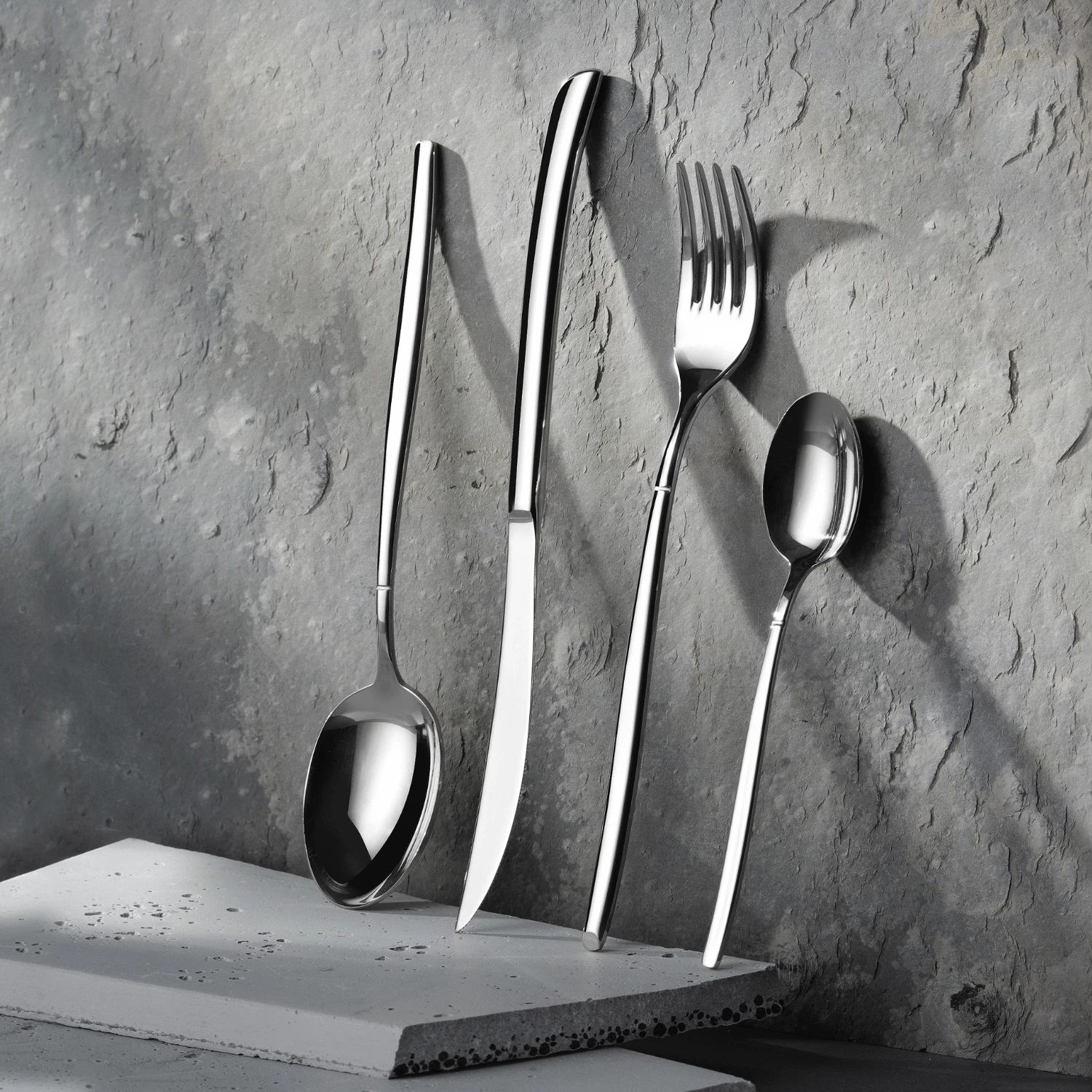 Lugë kafeje demi-tasse OVE Torino 145 mm çelik inox 18/10, argjend, set 12 copë