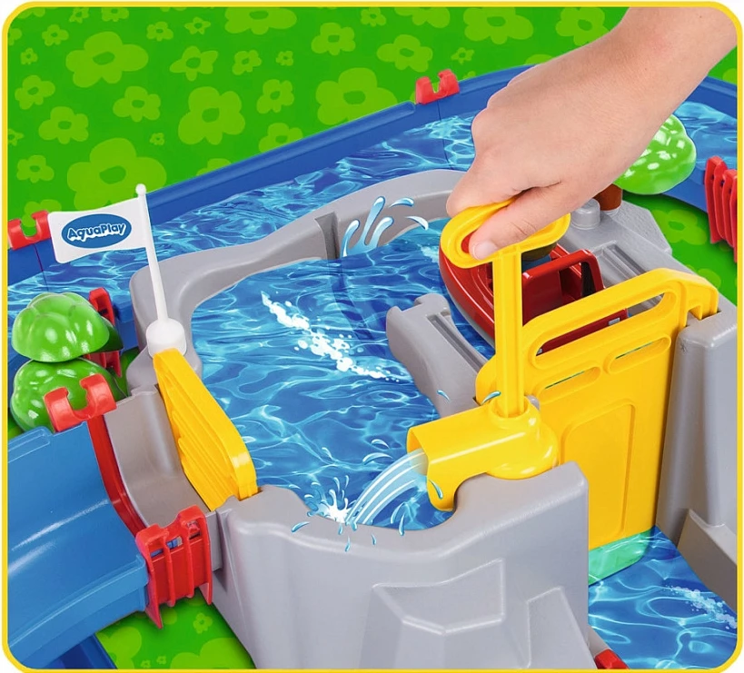 Set lodrash ujore Simba-Dickie MountainLake, 44 copë, me 2 figura dhe 2 varka, shumëngjyrësh