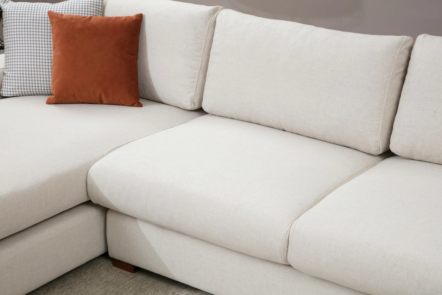 Këndare Atelier del Sofa, Loop 17, ngjyrë bezhë, 270x194 cm