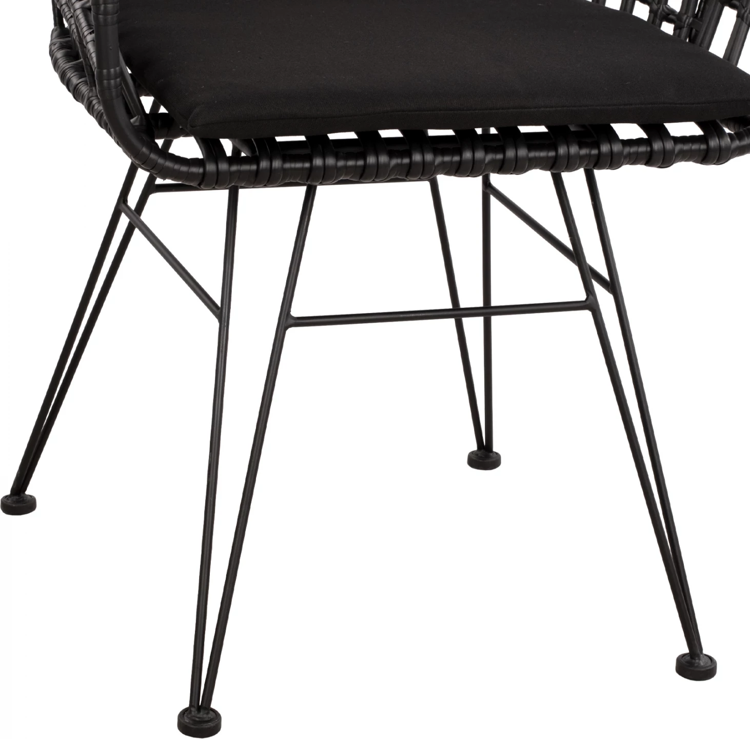Karrige foleje metalike Allegra FH5456.02, thurje e zezë, 59x56.5x83 cm