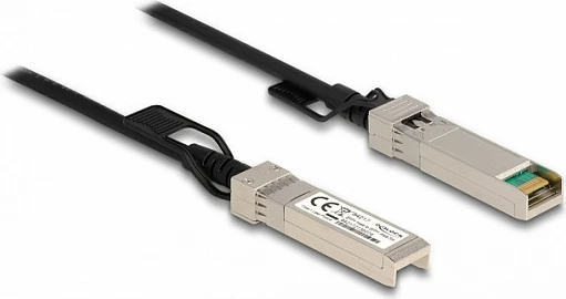 Kabllo Twinax DeLOCK SFP+ në SFP+, 7 m, 10 Gbit/s, e zezë