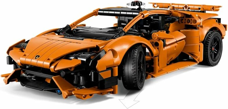 Set ndërtimi Lego Technic Lamborghini Huracán për fëmijë, portokalli