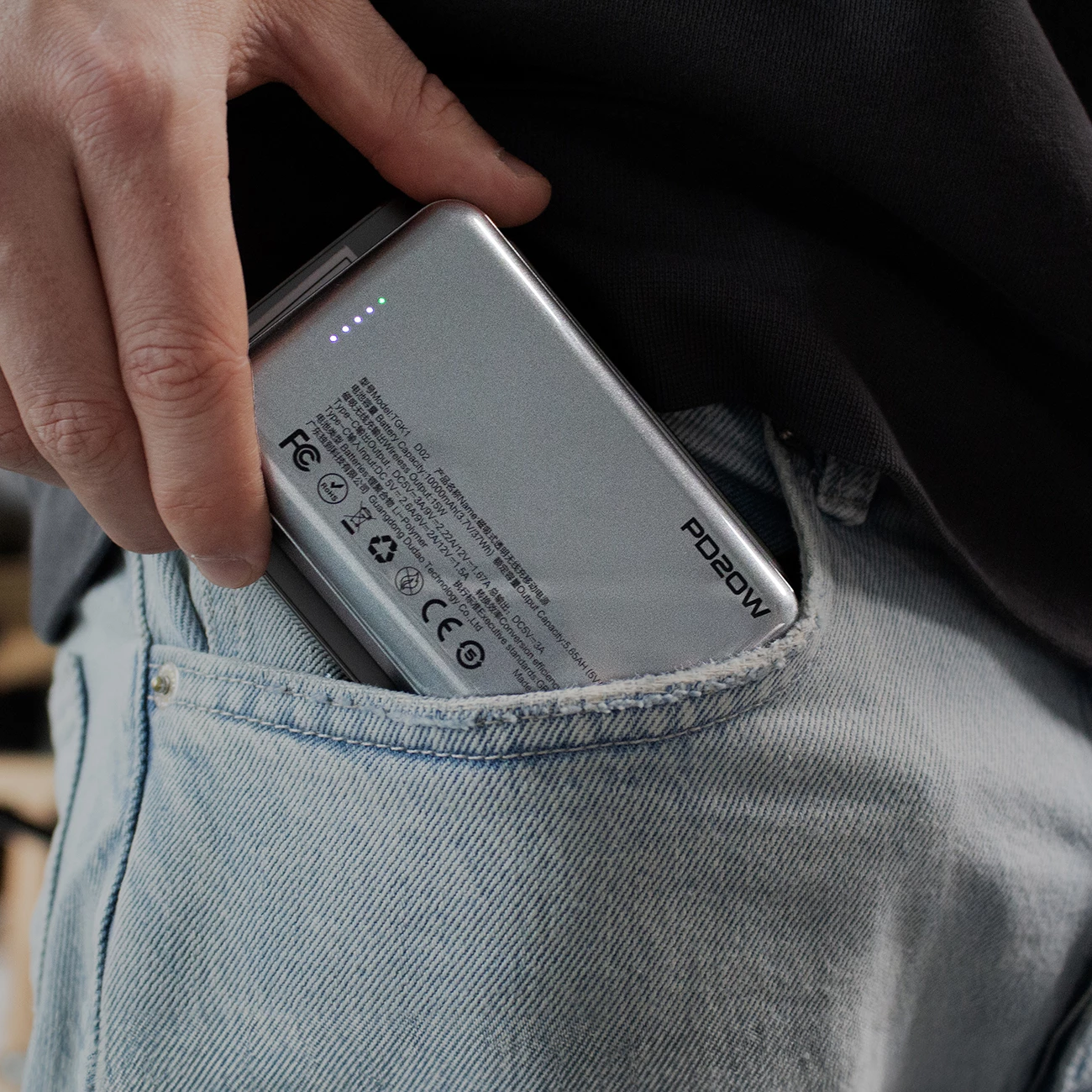 Power bank Dudao TGK1, 10000mAh, MagSafe wireless, 20W, i zi