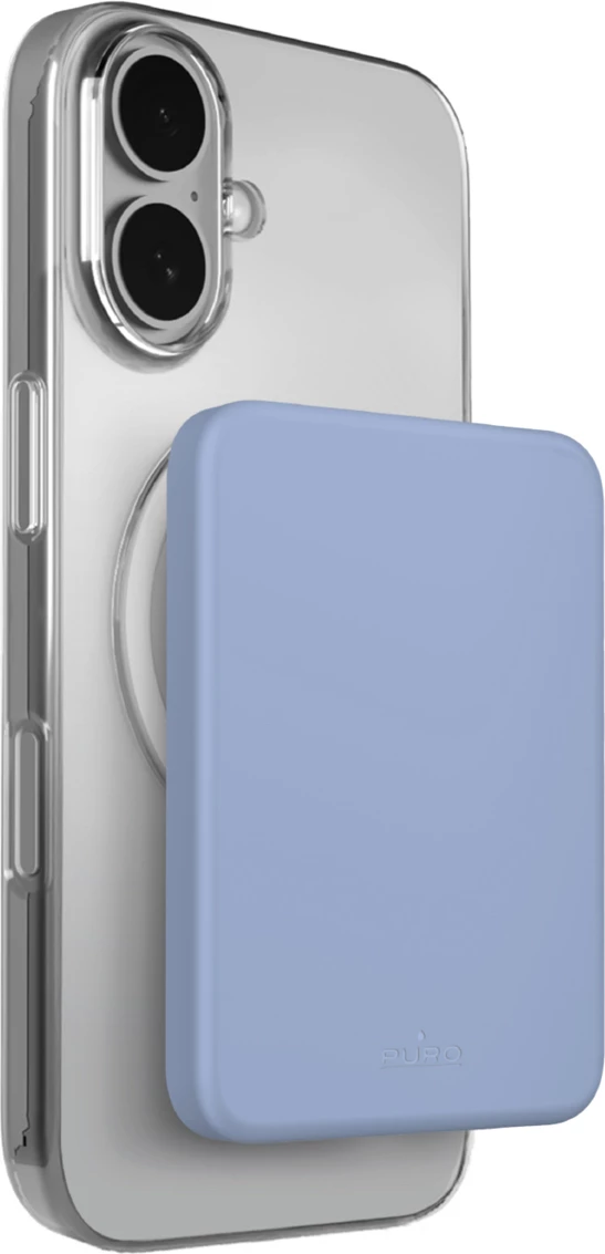 Bateri e jashtme Puro Slim Power Mag 4200 mAh, MagSafe, USB-C 15W, ngjyrë blu