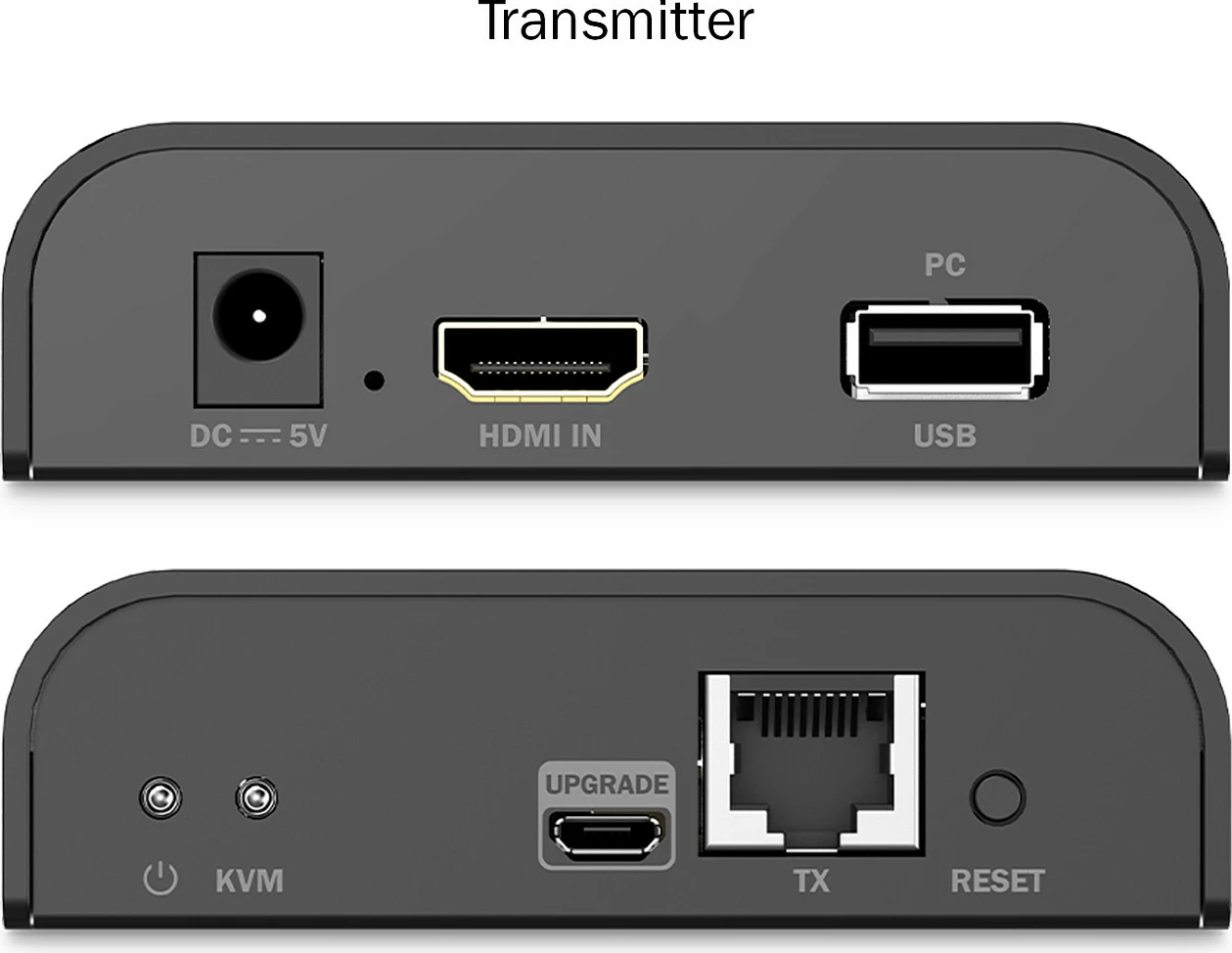 HDMI KVM Extender Set Digitus, 4K/60Hz, Cat6 deri 200 m, e zezë