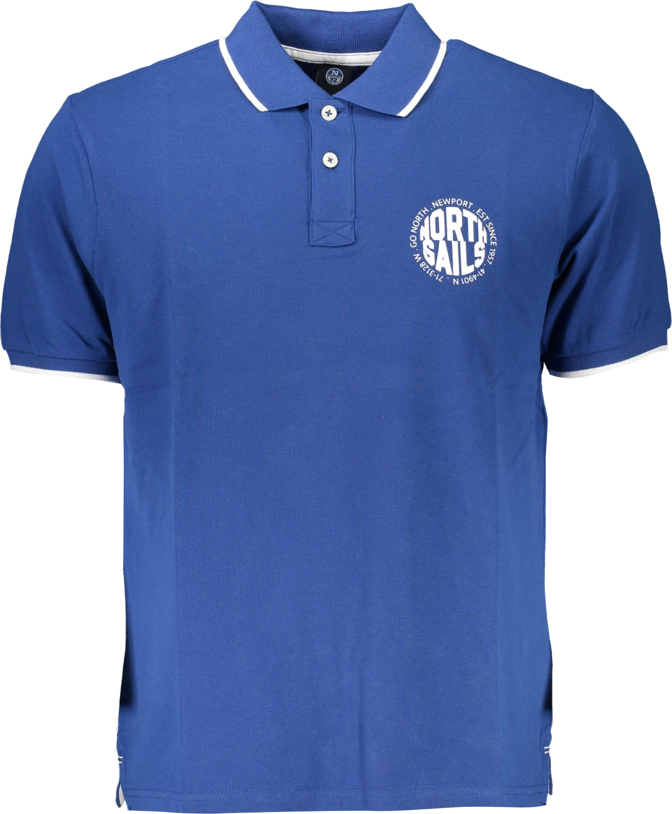 Polo maicë për meshkuj NORTH SAILS, blu